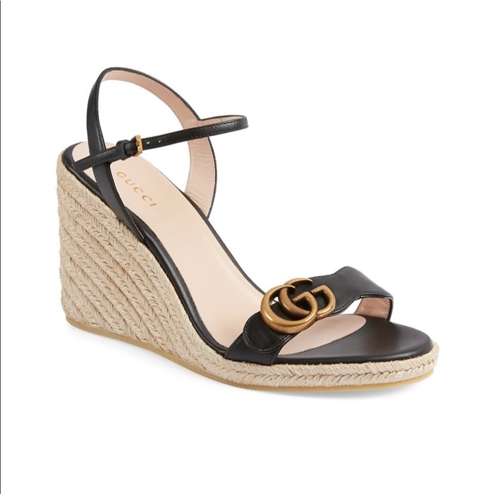 GUCCI Aitana Wedge sandals brand new in box with dust bag! Size 37!